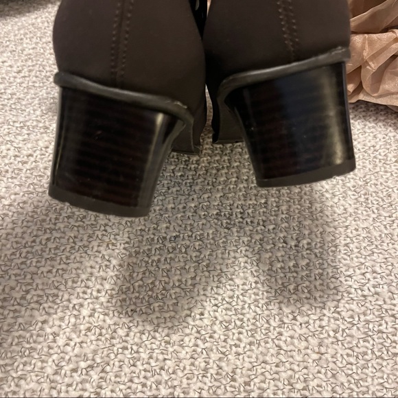 Ara Gor-Tex Brown Inner Zipper Fabric Water Proof Square Toe Heeled Boot… - Picture 11 of 11